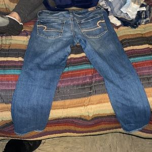 Super stretch ankle crop jeans